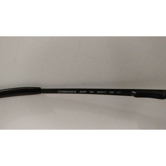 Authentic Carrera by Safilo Command/S 603P RA Eyeglasses/Sunglasses Black Frames - Picture 6 of 6